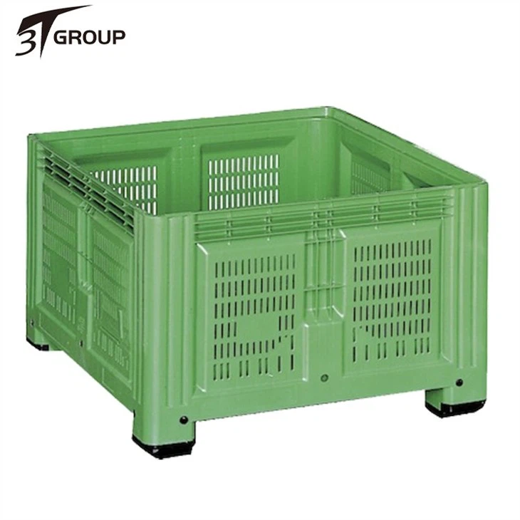 China Vented fruit plastic pallet box